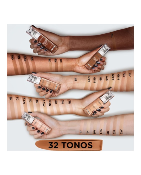 Base de maquillaje Accord Parfait con ácido hialurónico L'Oréal Paris