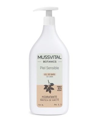 Gel de Baño Pieles Sensibles 750 ml Mussvital Botanics
