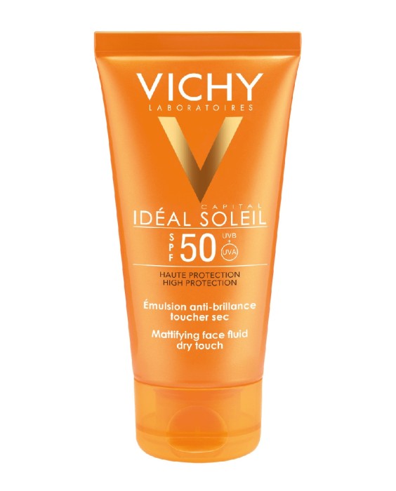 Emulsión Rostro Tacto Seco Idéal Soleil SPF 50 Vichy