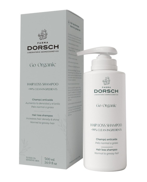 Champú Anticaída Normal/Graso Hair Loss Shampoo Go Organic 500 ml Farma Dorsch