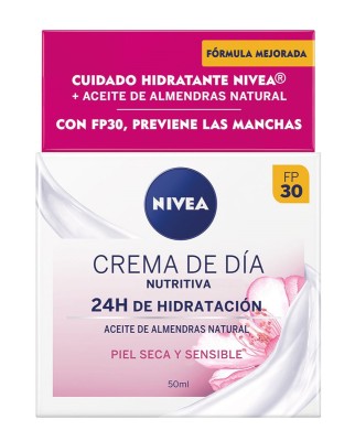 Crema De Día Nutritiva Piel Seca Y Sensible Spf 30 50 ml Nivea