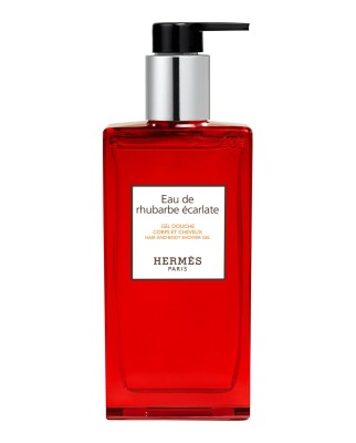 Hermès Eau de Rhubarbe Écarlate 200мл гель для душа для тела и волос
