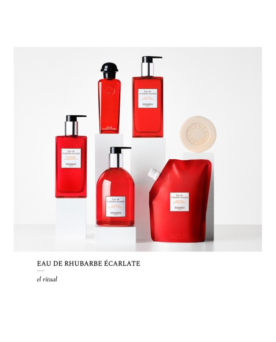 Hermès Eau de Rhubarbe Écarlate 200мл гель для душа для тела и волос