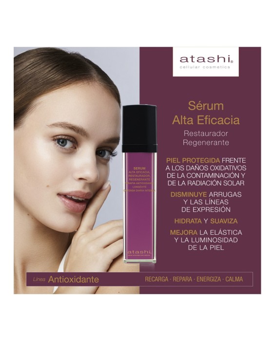 Sérum Antioxidante Longetive Alta Eficacia Restaurador Regenerante 50 ml Atashi