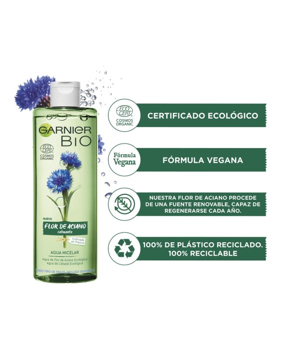 Agua micelar Flor de Aciano Bio Garnier