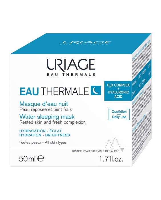 Mascarilla Hidratante De Noche Con Ácido Hialurónico Y Edelweiss Eau Thermale 50 ml Uriage