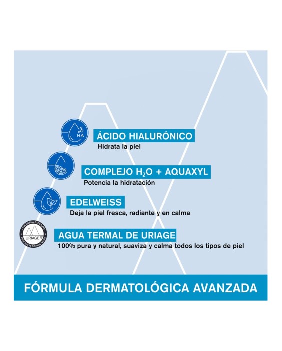 Mascarilla Hidratante De Noche Con Ácido Hialurónico Y Edelweiss Eau Thermale 50 ml Uriage