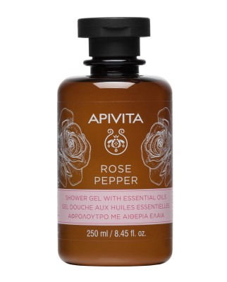 Gel de baño con aceites esenciales Rose Pepper 250 ml Apivita