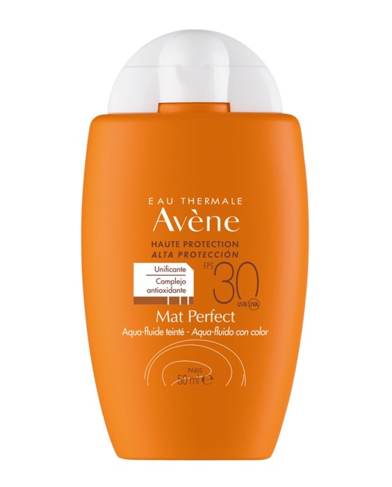 Crema solar facial Avène Solar Mat Perfect Con Color SPF30+ 50 ml Avène