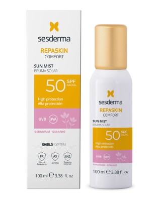Repaskin Comfort Mist Solar Geranio Sesderma Солнцезащитный мист для лица
