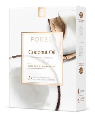 Mascarilla facial nutritiva Coconut Oil para piel deshidratada FOREO