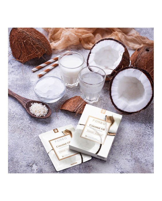 Mascarilla facial nutritiva Coconut Oil para piel deshidratada FOREO