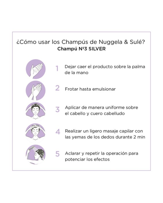 Champú Nº3 Silver Canas 250 ml Nuggela & Sulé