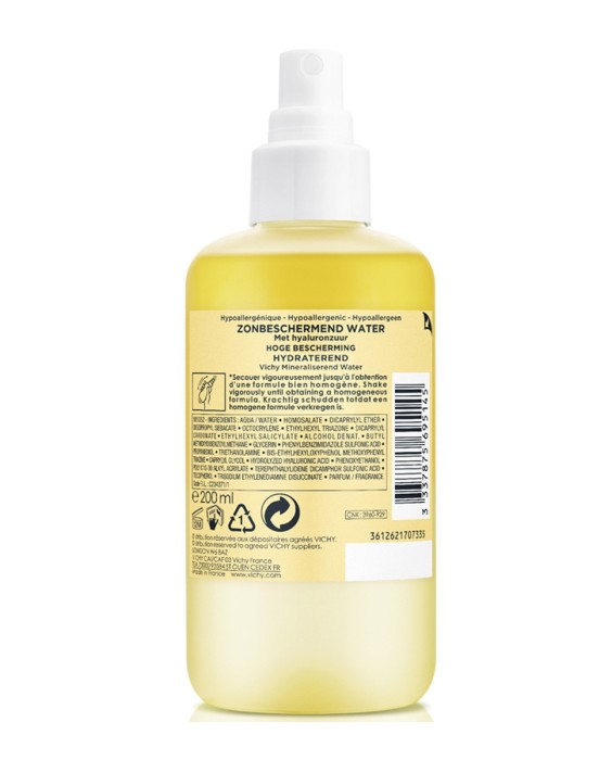 Agua Protectora Hidratante Spf 50 200 ml Vichy