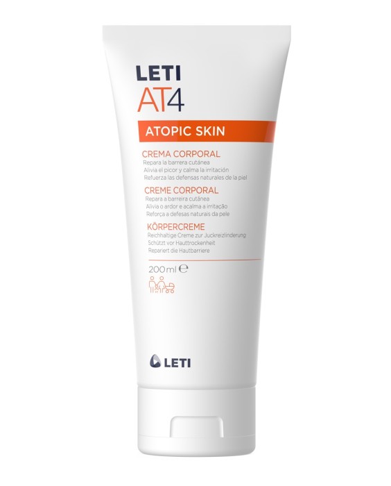 Crema corporal emoliente Piel Atópica Leti AT4
