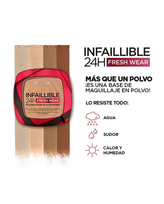 Polvos compactos mate de larga duración Infalible 24h L'Oréal Paris