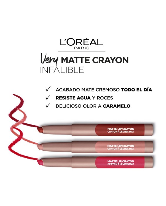 Barra de labios Matte Crayon L'Oréal Paris
