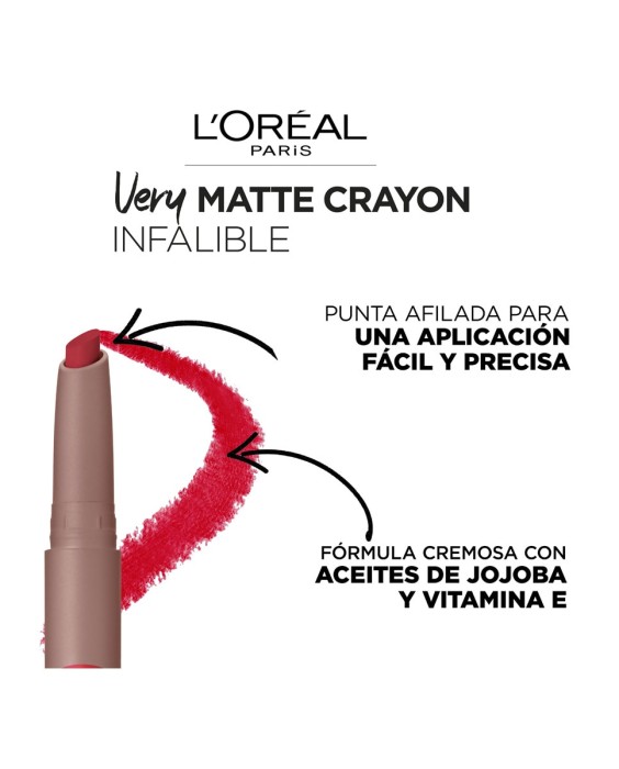 Barra de labios Matte Crayon L'Oréal Paris