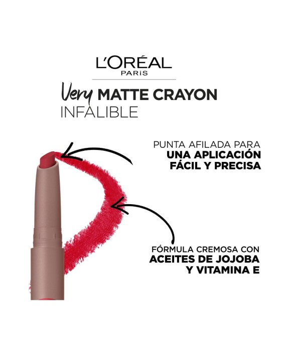 Barra de labios Matte Crayon L'Oréal Paris