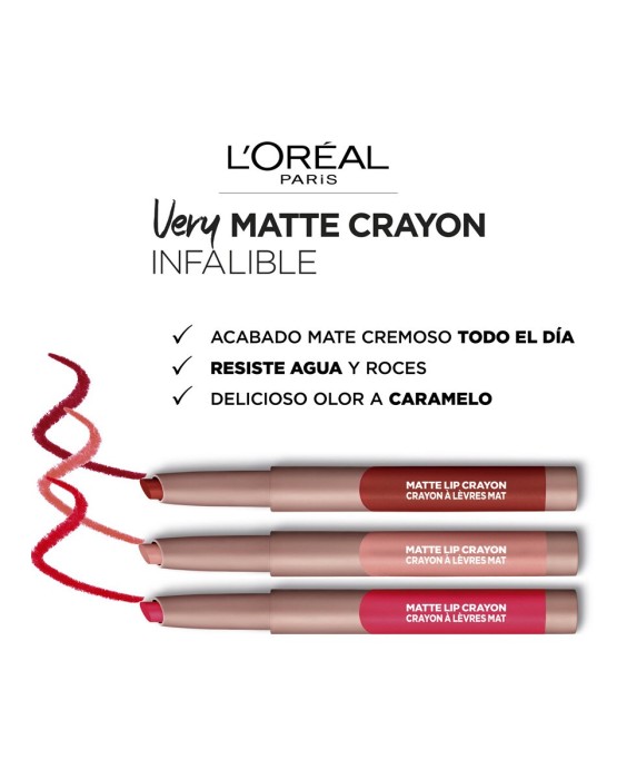 Barra de labios Matte Crayon L'Oréal Paris