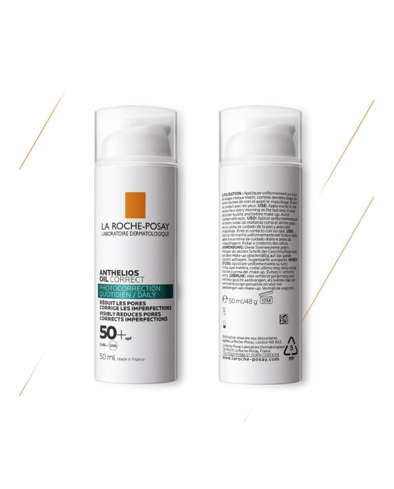 Gel-Crema Fotocorrección Anthelios Oil Correct SPF50+ 50 ml La Roche Posay