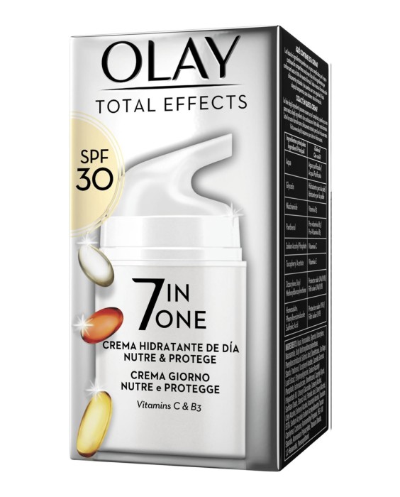 Crema Hidratante Anti-Edad 7 en 1 Total Effects SPF 30 Olay
