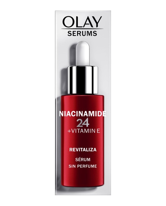 Sérum Hidratante Y Revitalizador Sin Perfume Olay Niacinamida 24 + Vitamina E 40 ml Olay