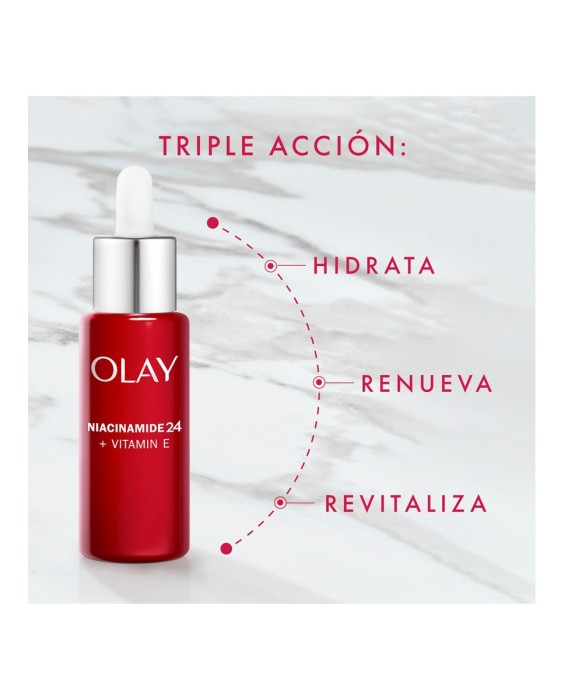 Sérum Hidratante Y Revitalizador Sin Perfume Olay Niacinamida 24 + Vitamina E 40 ml Olay