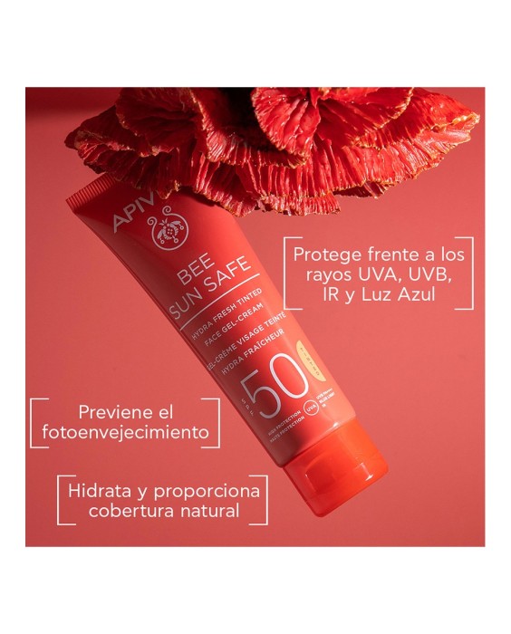 Gel-Crema Hydra Fresh SPF50 con Color Apivita