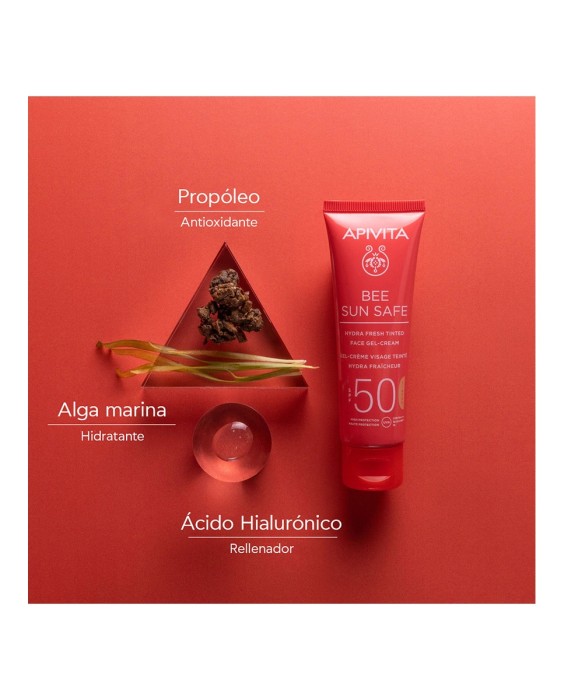 Gel-Crema Hydra Fresh SPF50 con Color Apivita