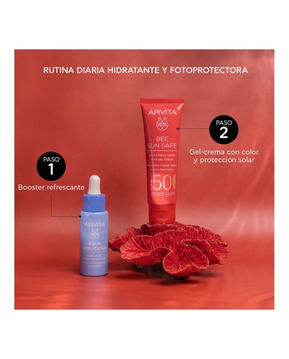 Gel-Crema Hydra Fresh SPF50 con Color Apivita