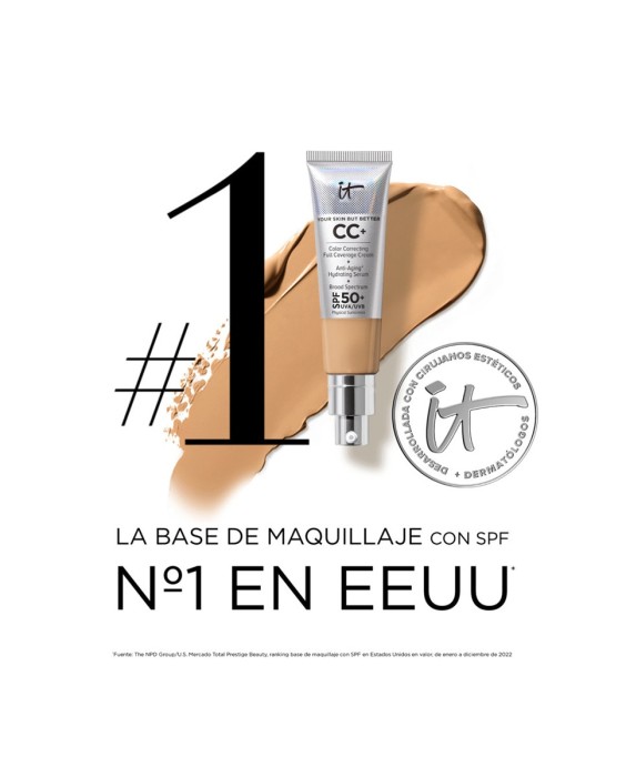 Base de maquillaje CC+ Nude Glow SPF 40+ It Cosmetics
