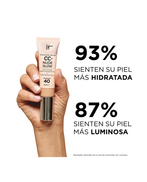 Base de maquillaje CC+ Nude Glow SPF 40+ It Cosmetics
