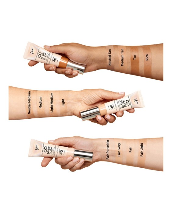 Base de maquillaje CC+ Nude Glow SPF 40+ It Cosmetics
