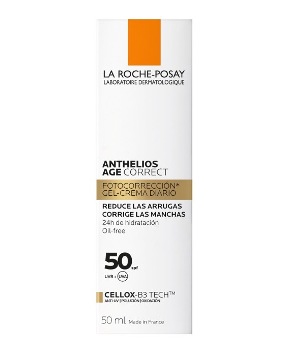 Gel-Crema Fotocorrección Con Ácido Hialurónico, Niacinamida y Phe-Resorcinol Anthelios Age Correct spf50 La Roche Posay