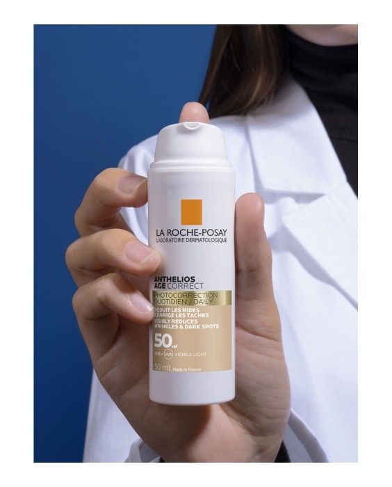 Gel-Crema Fotocorrección Con Ácido Hialurónico, Niacinamida y Phe-Resorcinol Anthelios Age Correct spf50 La Roche Posay