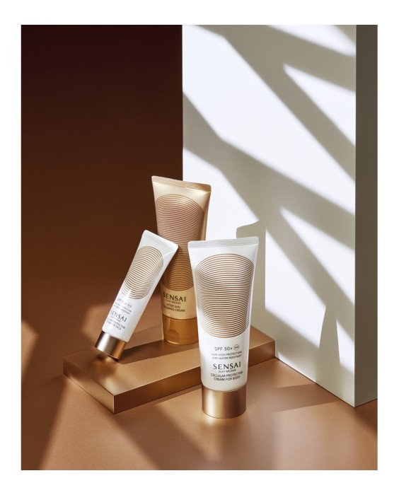 Sensai Silky Bronze Cellular Protective Cream for Body SPF50+ солнцезащитный крем