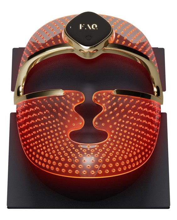 Máscara LED facial de silicona FAQ™ 202 , tratamiento con 7 luces LED + NIR, inalámbrica y antienvejecimiento