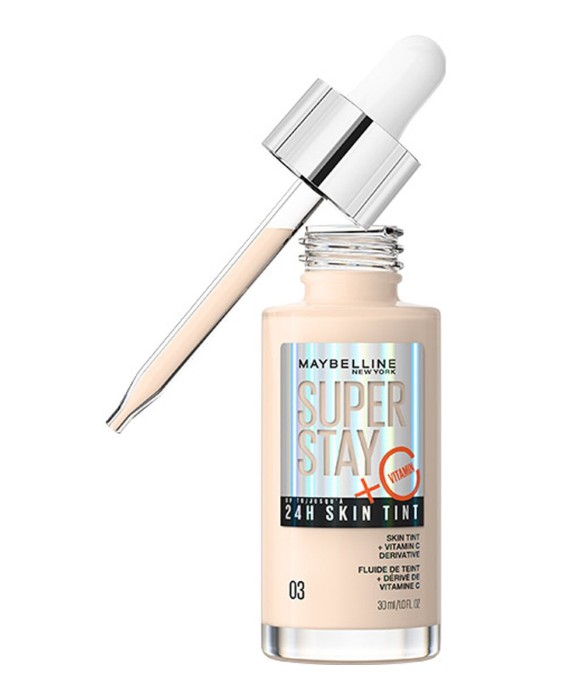 Base de maquillaje Super Stay Skin Tint + Vitamina C 24h Maybelline