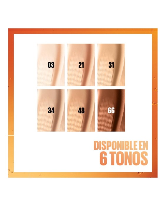 Base de maquillaje Super Stay Skin Tint + Vitamina C 24h Maybelline