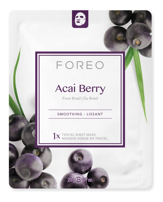 Mascarilla facial reafirmante Acai Berry para piel madura FOREO