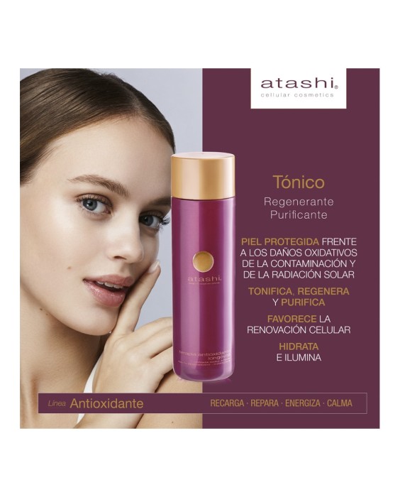 Tónico Antioxidante Longetive  Regenerante Purificante 250 ml Atashi