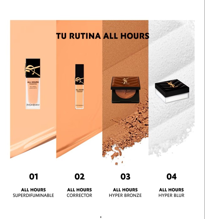 Yves Saint Laurent All Hours Hyper Blur прозрачная пудра