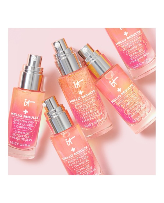 Peeling Nocturno Hello Results Baby-Smooth Glycolic Peel + Caring Oil 30 ml IT Cosmetics