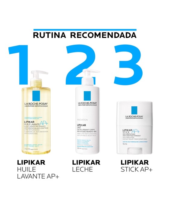 AP+ Aceite Lavante Hidratante y Relipidizante Lipikar Huile Lavante 750 ml La Roche Posay