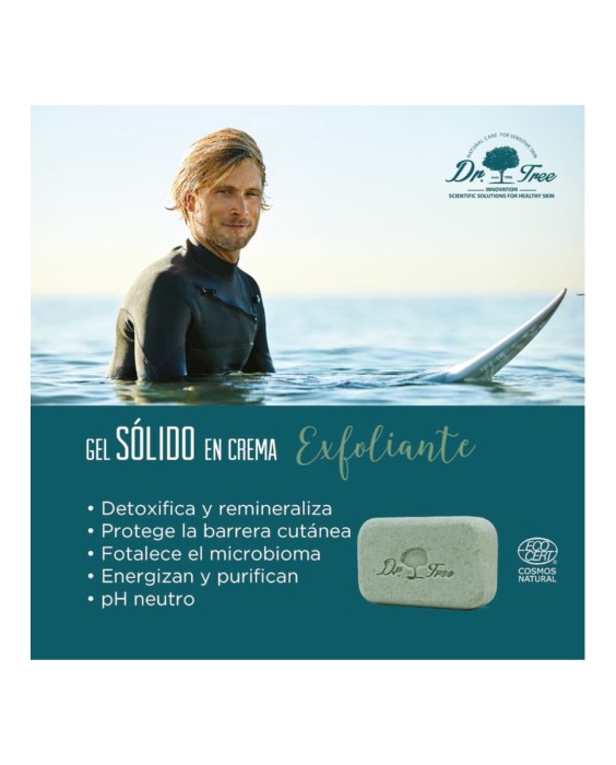 Gel Sólido Exfoliante Natural Piel Sensible Dr. Tree