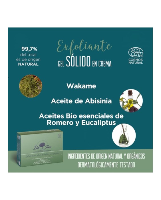 Gel Sólido Exfoliante Natural Piel Sensible Dr. Tree