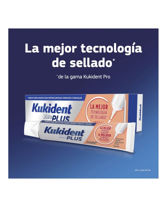 Crema Adhesiva Para Prótesis Dentales Efecto Sellado Sabor Neutro 57 g Pro Kukident