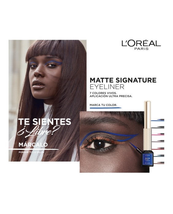 Eyeliner líquido Matte Signature Liner L'Oréal Paris