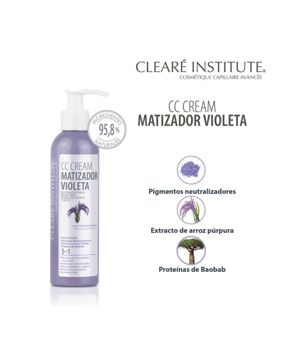 CC Cream Matizador Violeta 200 ml Clearé Institute
